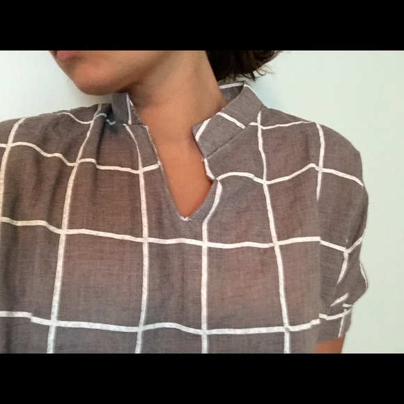 Grey & White Blouse - Picture 2 of 2