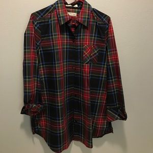 Black plaid button down. Orvis