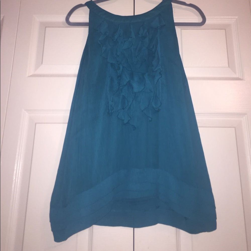 Teal halter like tank top