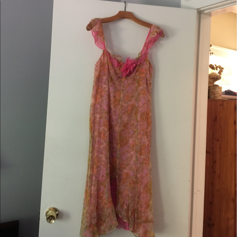 Floral Print Ruffle Dress