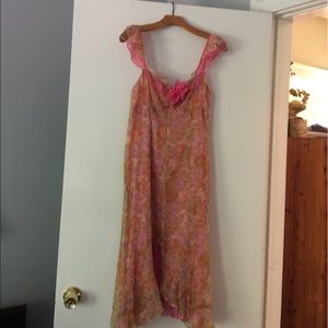 Floral Print Ruffle Dress