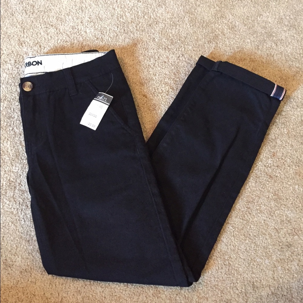 (3/$15) Rue21 men's black slim pants