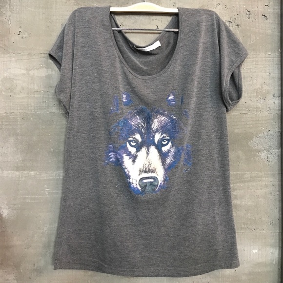 MINKPINK Tops - MINKPINK • wolf tee