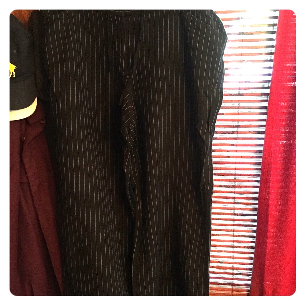 Lane Bryant pinstriped linen pants size 18/20