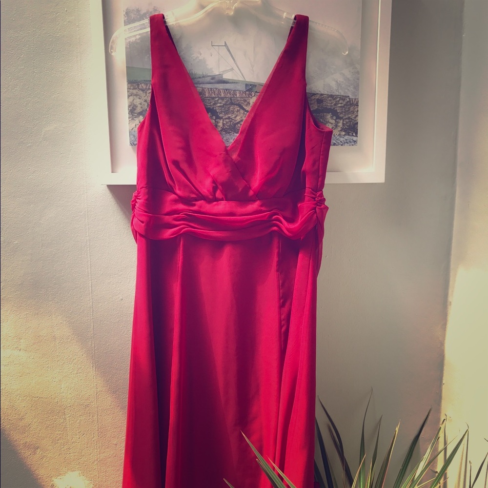 WTOO red bridesmaids dress (style 304)
