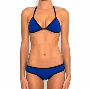 BLUE TRIANGLE NEOPRENE BIKINI 💕 Triangl inspired
