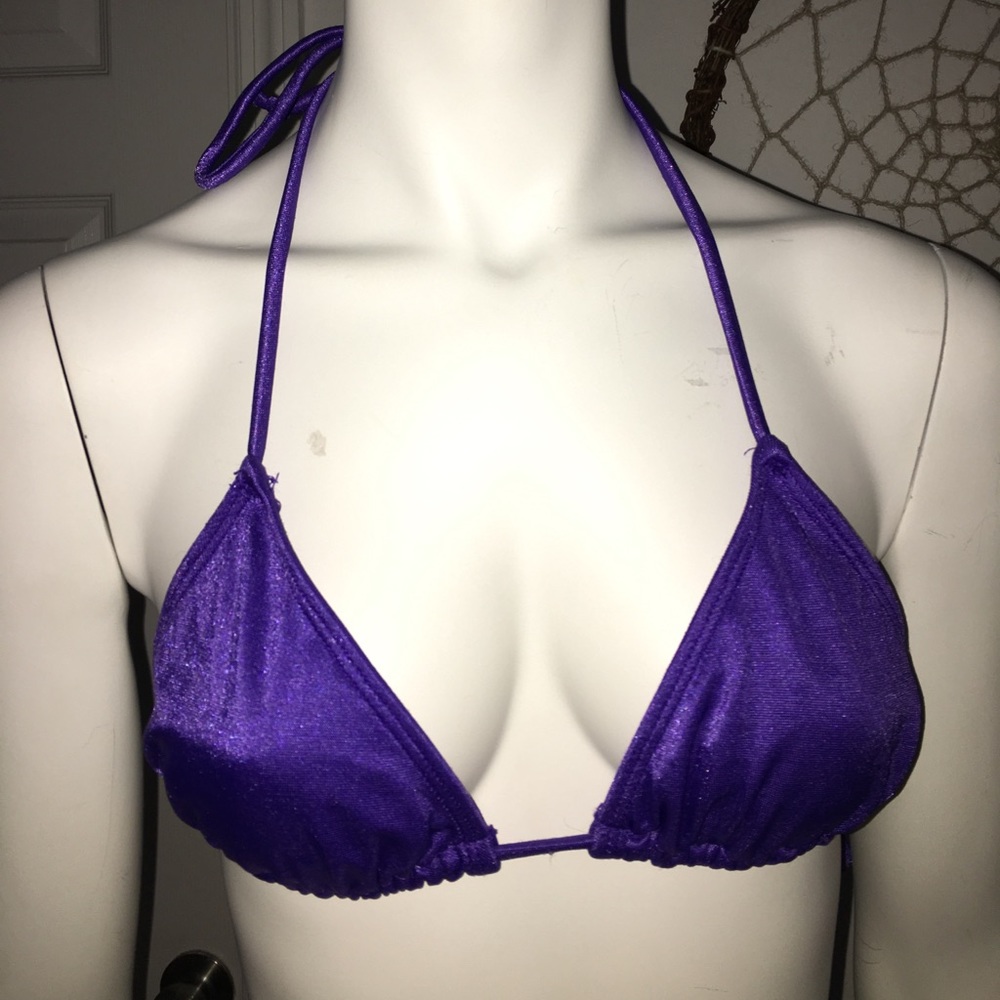 Purple bikini top