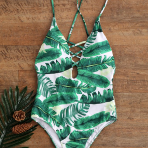 Tropical Palm One Piece Swimsuit