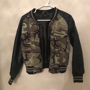 camo bomber jacket