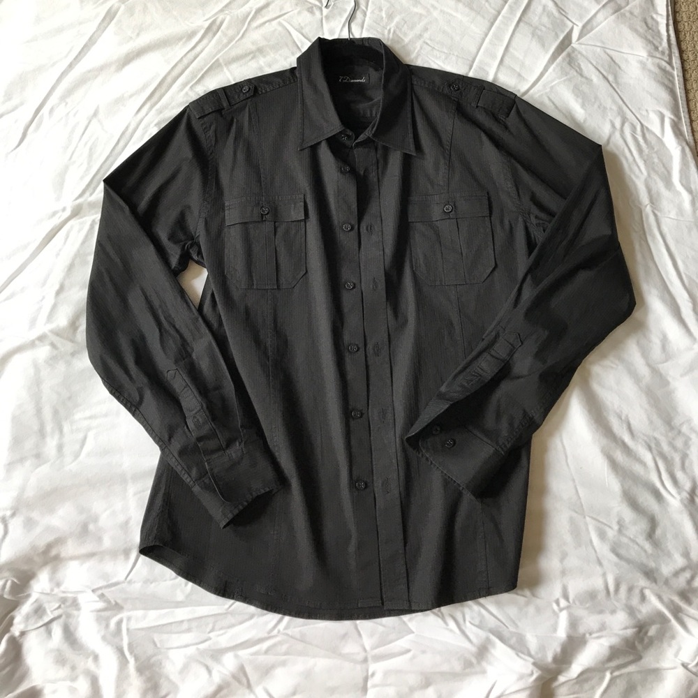 7 Diamonds Button Down Long Sleeve