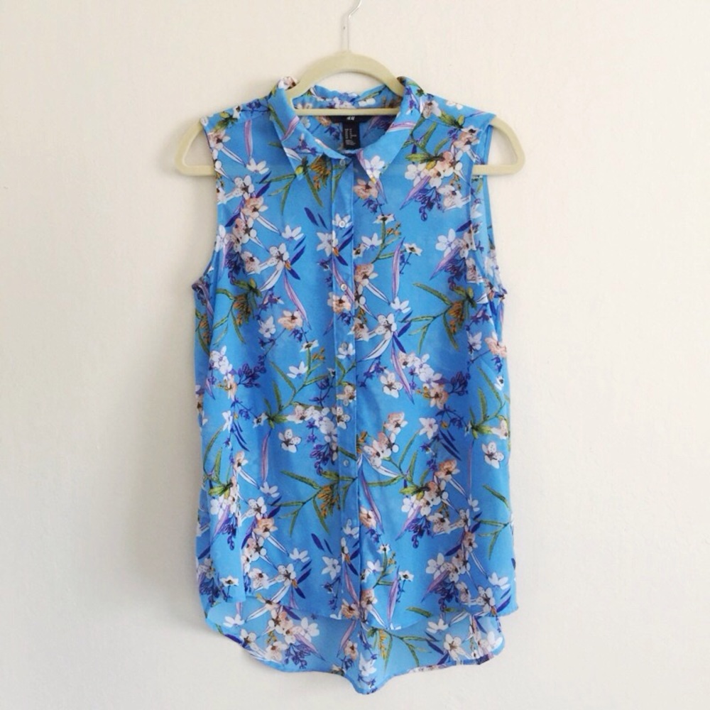 H&M Botanical Floral Top
