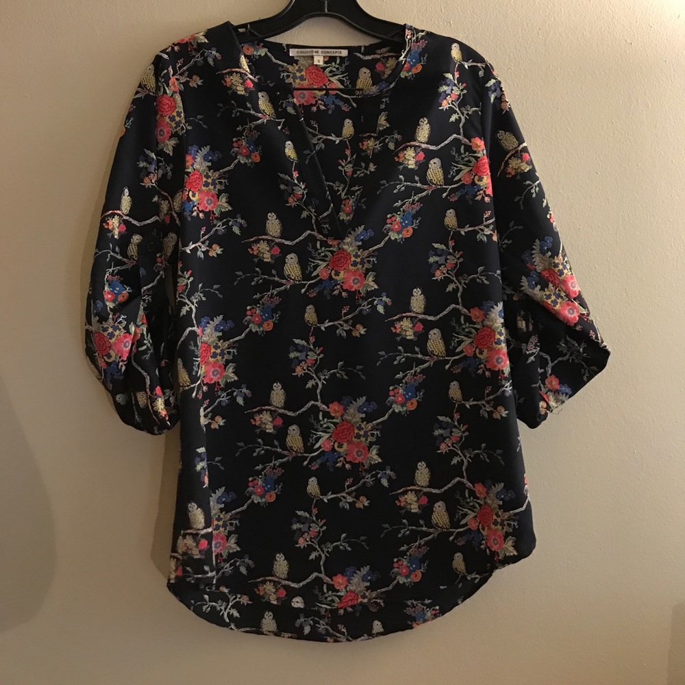 Collective Concepts mid sleeve blouse