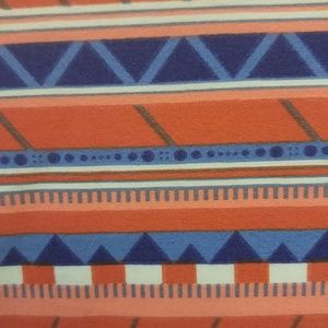 NWT LuLaRoe TC leggings. Orange blue off white.