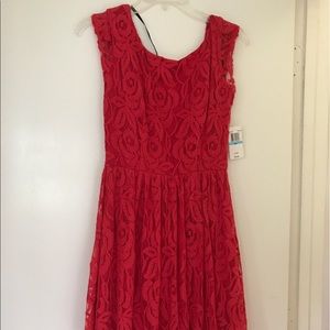 NWT red lace dress sz 5/6