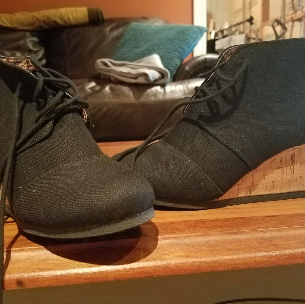 Womens wedge booties
