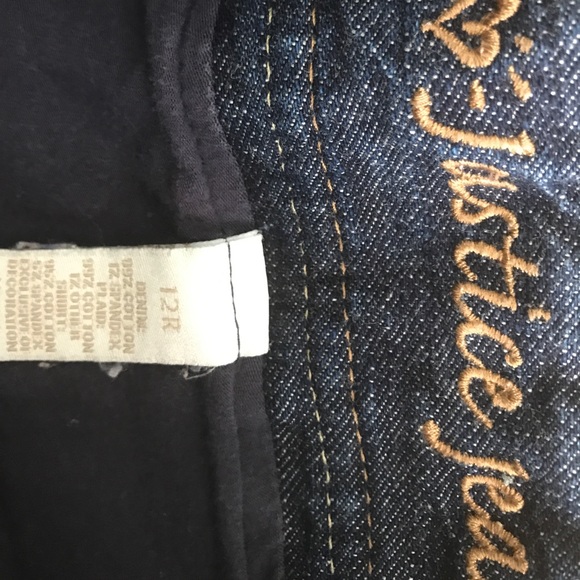 SOLD Justice jean and flannel plaid skirt - sz 12 - Picture 3 of 3