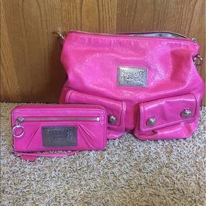 Coach Poppy Purse + matching Clutch