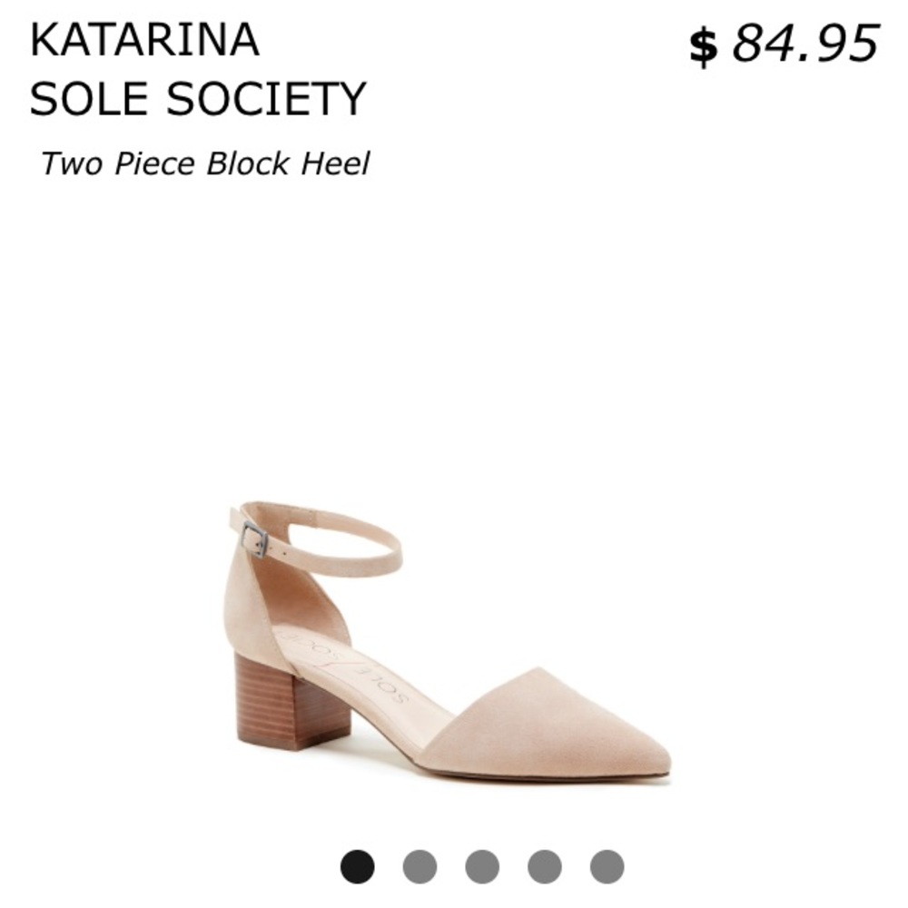 Nude block heels, brand new in box!
