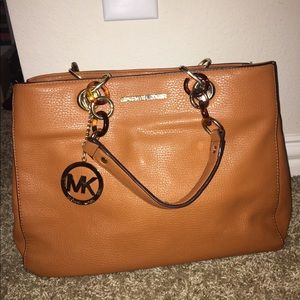 Brown Michael Kors over the shoulder bag
