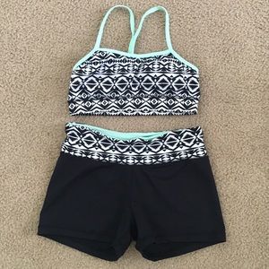 Workout Bra and Short Set