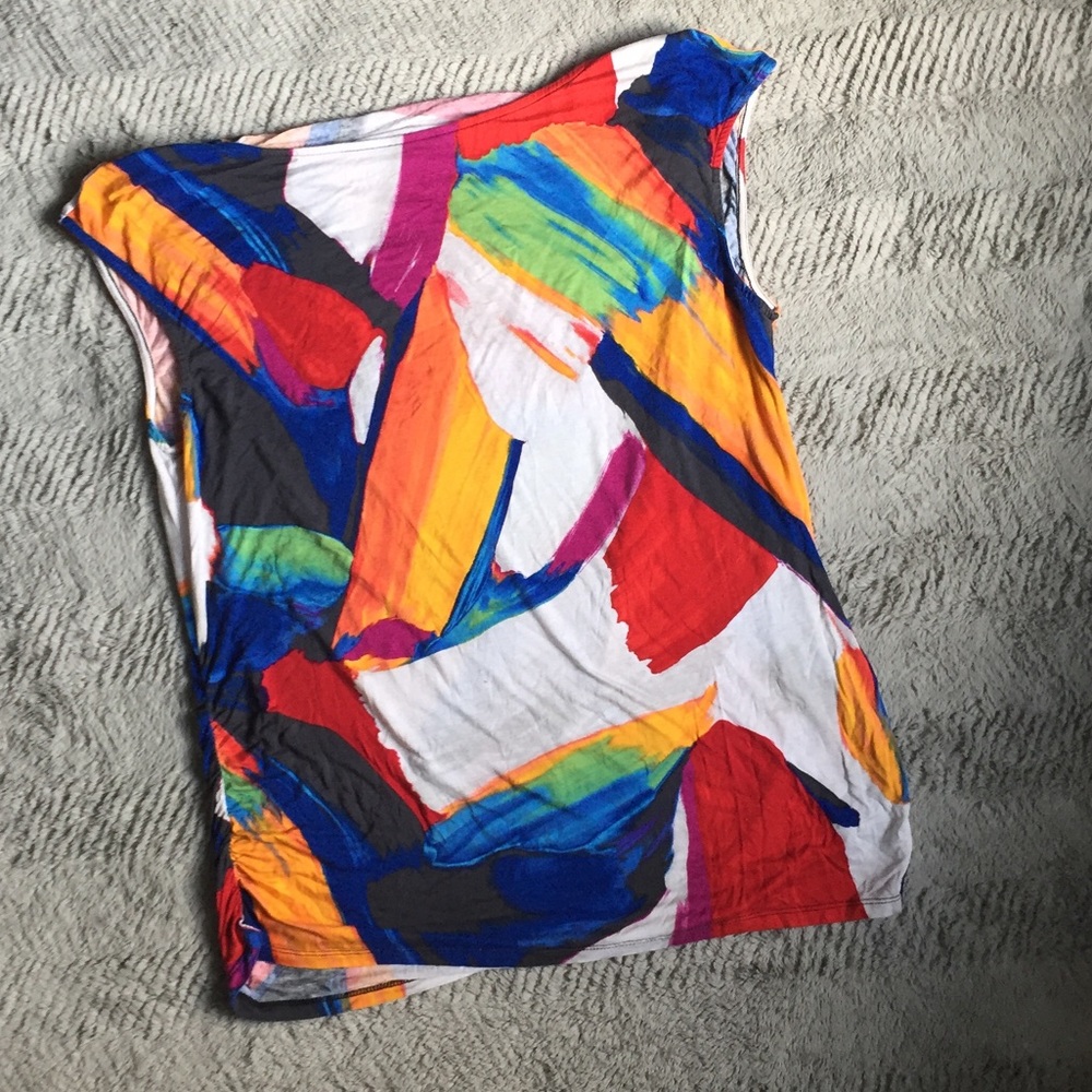 Lane Bryant Brushstroke Multicolor top - Picture 4 of 4