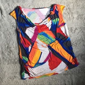 Lane Bryant Brushstroke Multicolor top