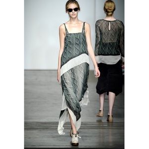 NWT 100% Silk Rachel Comey Emerald Ancora Dress