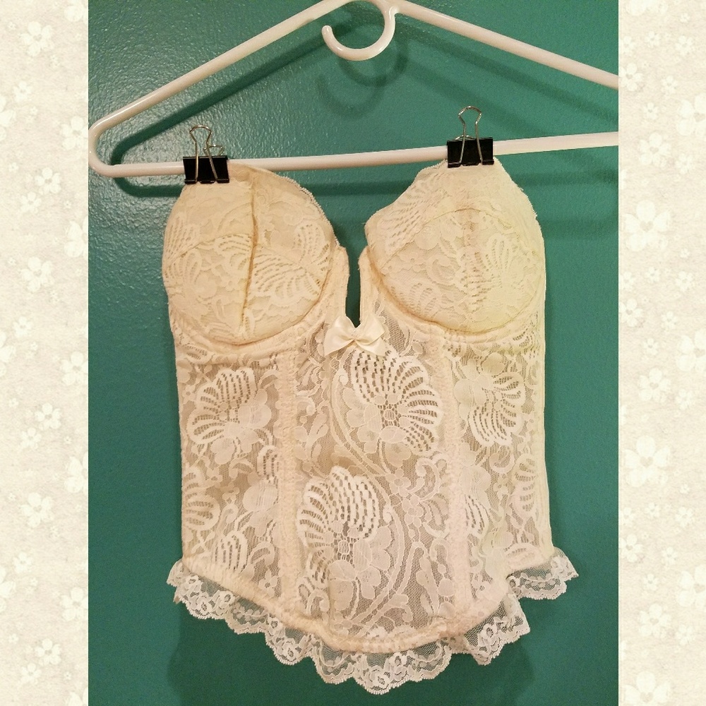 Jezebel Brand Lace Bustier Top
