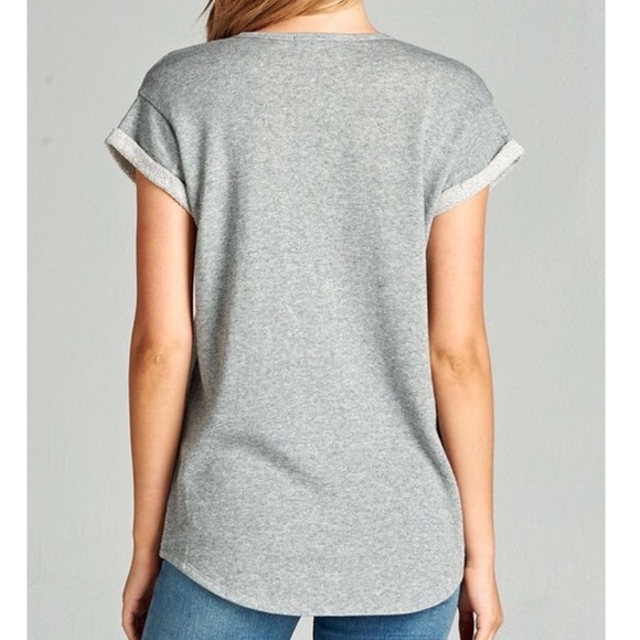 ‼️1 Medium left Deep V Lace Up Top - Picture 3 of 3