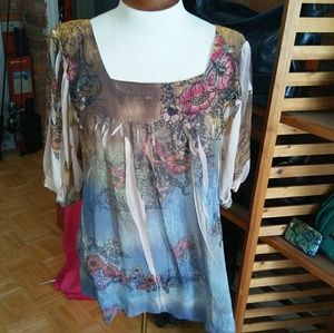 Sienna Rose short-sleeve shirt multicolored