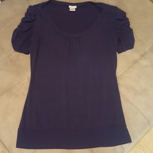 babyScoop Neck T-shirt with Ruffled Sleeves