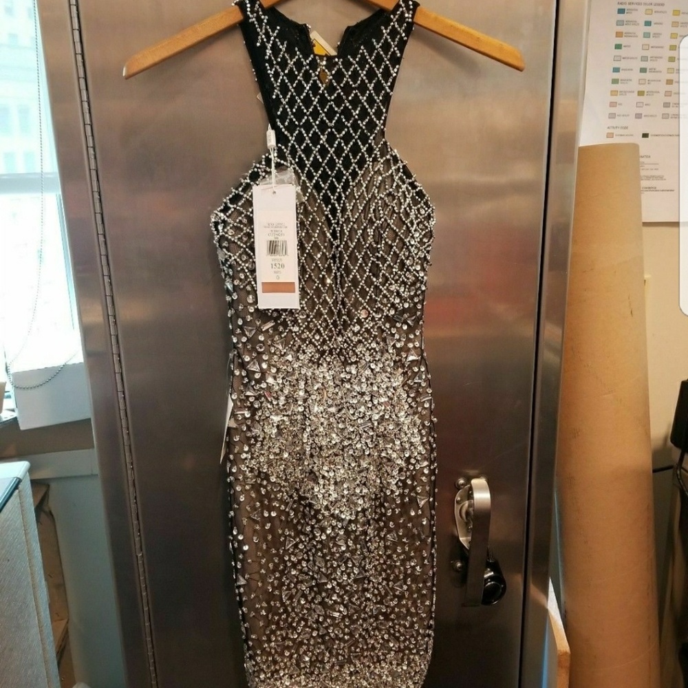 Colors Dress Style 1520 Black Sequins dress