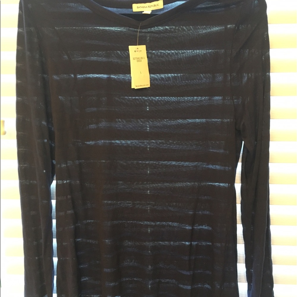 Long sleeve navy Banana republic L