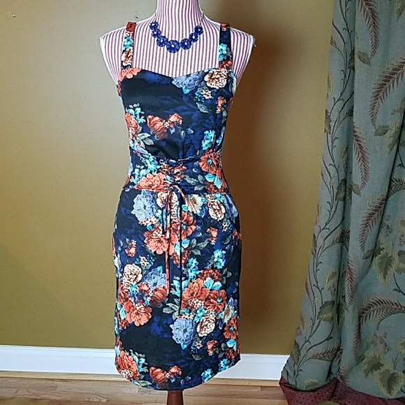 LAST ONE! Floral Print Corset Dress - Picture 4 of 6