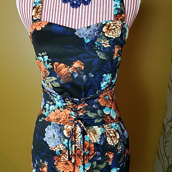 LAST ONE! Floral Print Corset Dress - Picture 5 of 6
