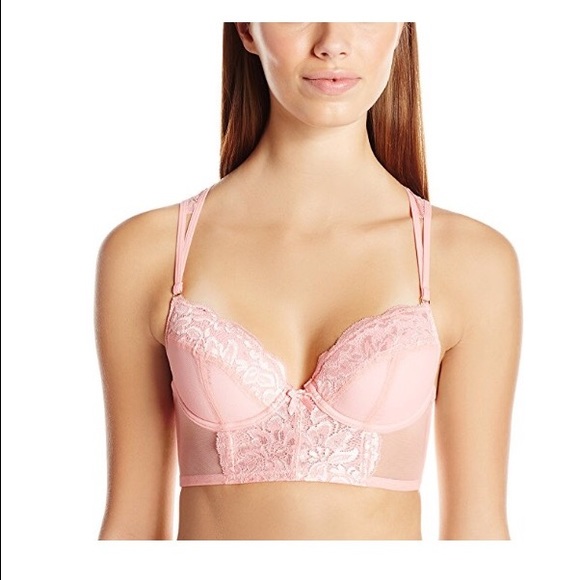 New Ella moss Strawberry Longline Padded Demi Bra - Picture 2 of 7