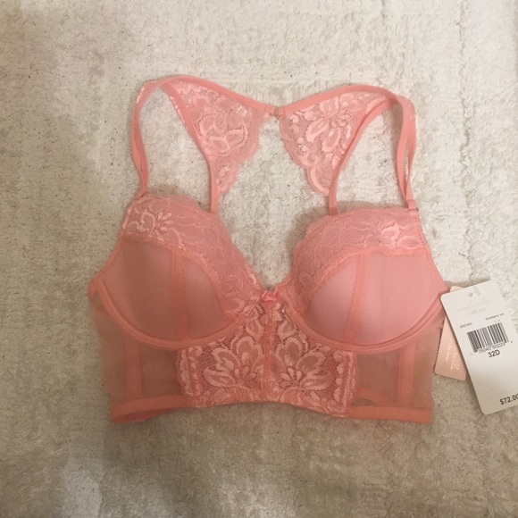 New Ella moss Strawberry Longline Padded Demi Bra - Picture 4 of 7