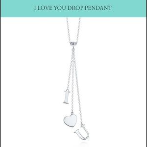 Tiffany & co. I love you drop pendant