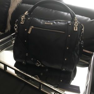 Rebecca Minkoff Cupid satchel bag in Sapphire blue