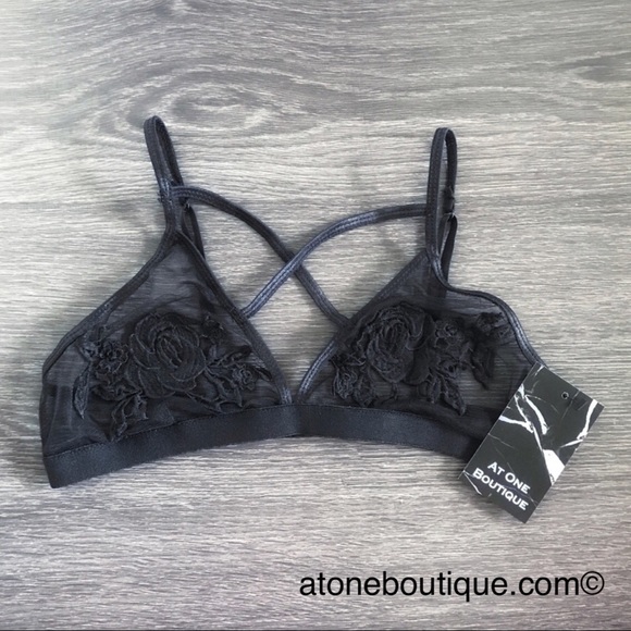 Other - SOLD OUT // Modern Floral X Mesh Bralette