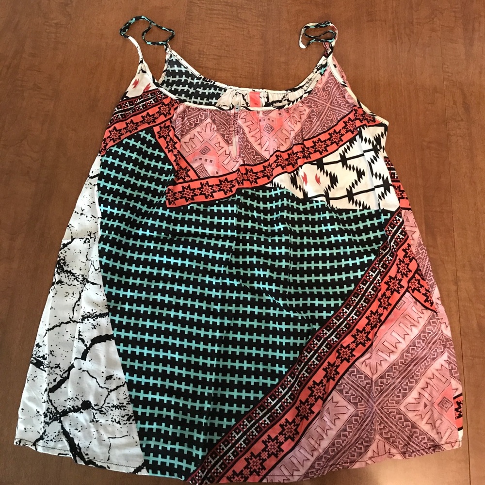 Colorful print tank top