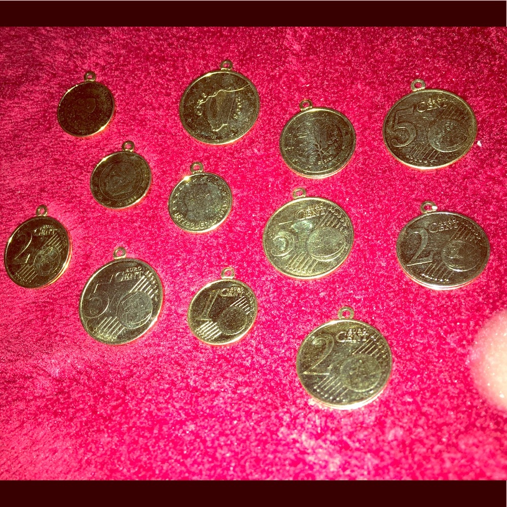 Gold plated Spanish Coins (12)