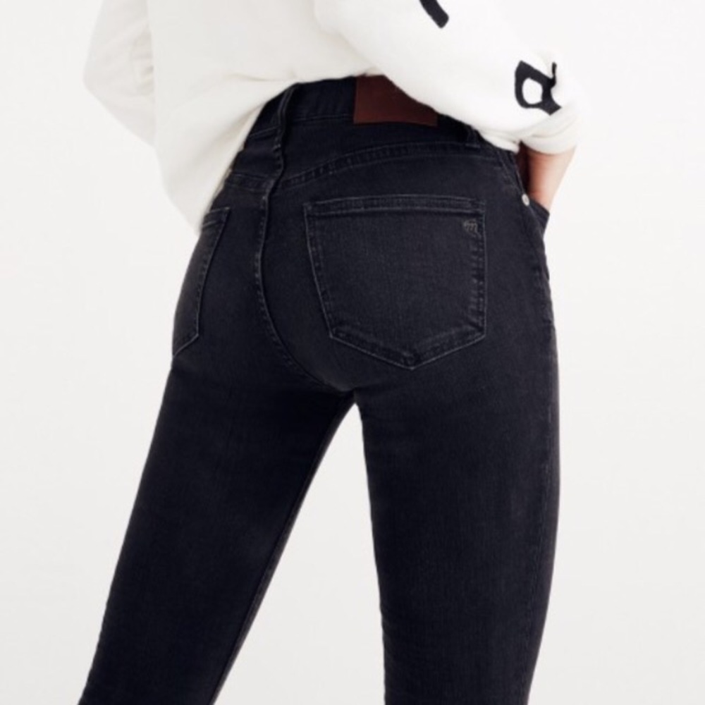Madewell lunar black skinny jeans