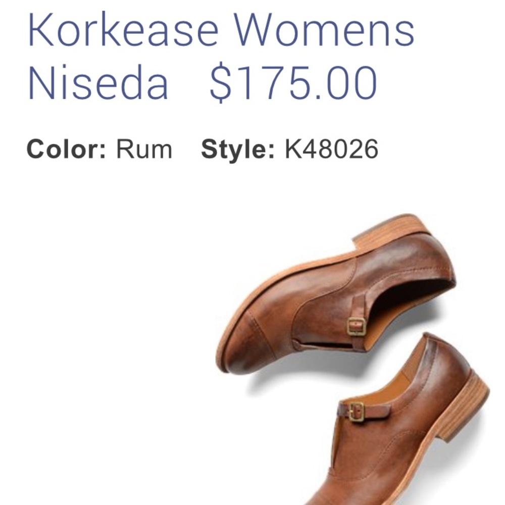 Almost new Korkease Niseda oxfords