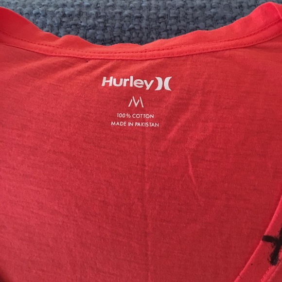 Hurley Orange Soft Printed Tee - Picture 2 of 2