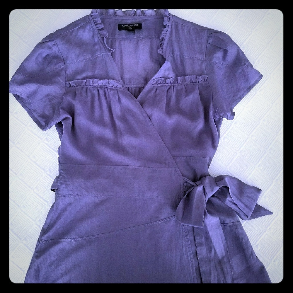 Banana Republic Lilac Cotton/Silk Blouse