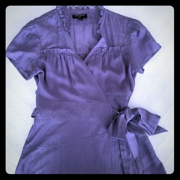 Banana Republic Lilac Cotton/Silk Blouse - Picture 1 of 4