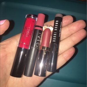 Deluxe sized lippies and a cream eyeshadow