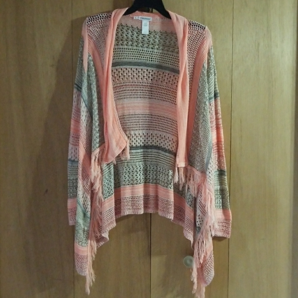 Pink and grey cardigan