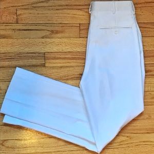 White Polyester Breathable Dress Pants
